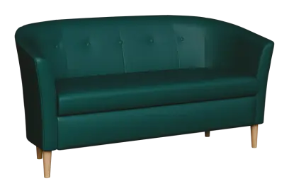 CHARLOTTE 2, dvojkřeslo, koženka petrolejová